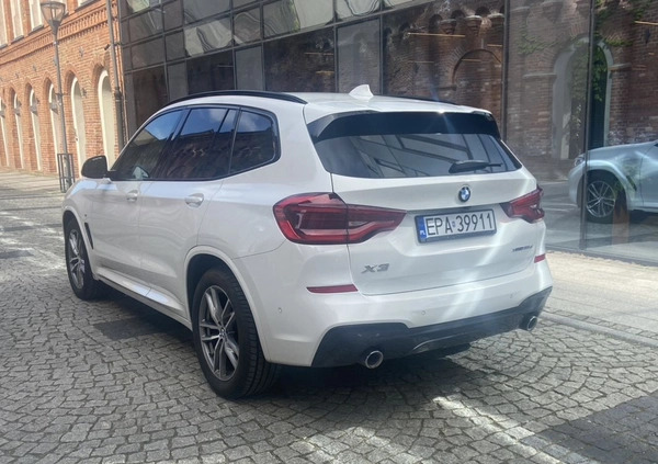 BMW X3 cena 136000 przebieg: 156000, rok produkcji 2018 z Pabianice małe 407